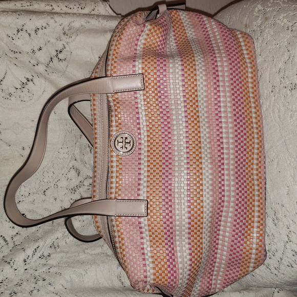 Tory Burch Handbags - Tory Burch Jane Woven Satchel Bag
